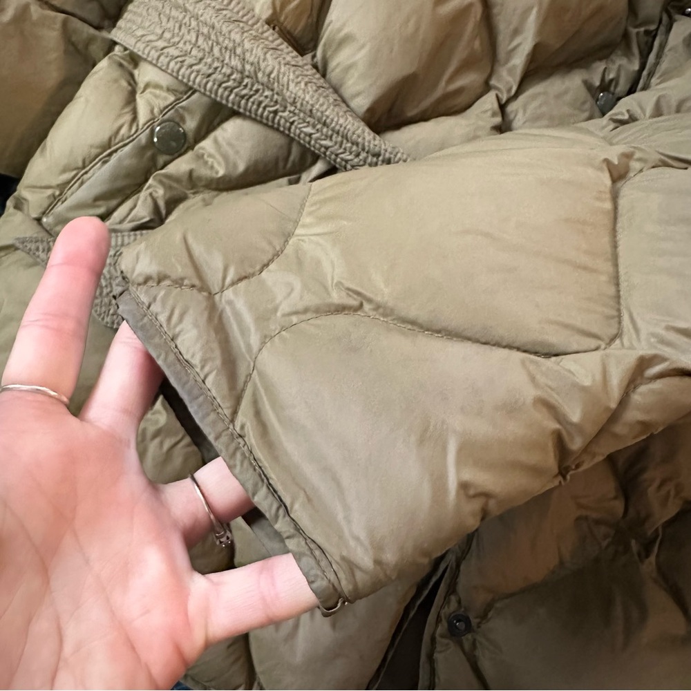 rag & bone Olive Quilted Belted Puffer Jacket - Picture 6 of 10